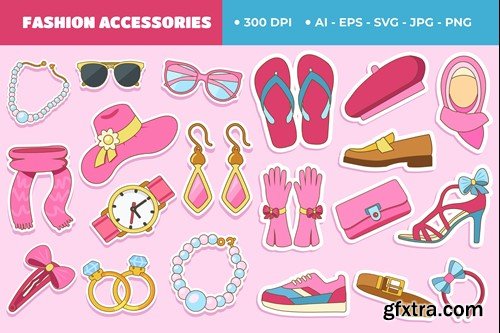 Fashion Accessories Cute Sticker Set NWK97KV