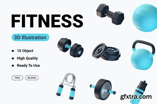 Fitness 3D Icon 3QEX9Q3