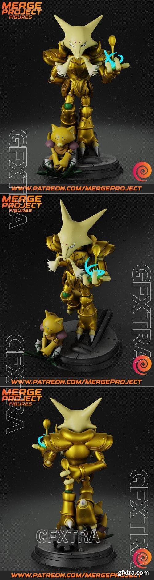 Alakazam Aries - Merge Project &ndash; 3D Print Model