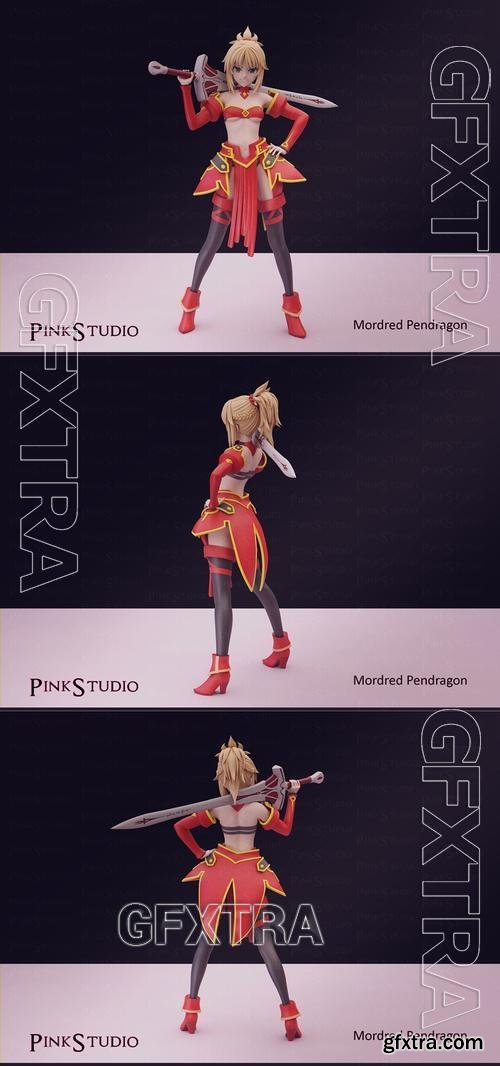 Pink Studio - Mordred Pendragon &ndash; 3D Print Model