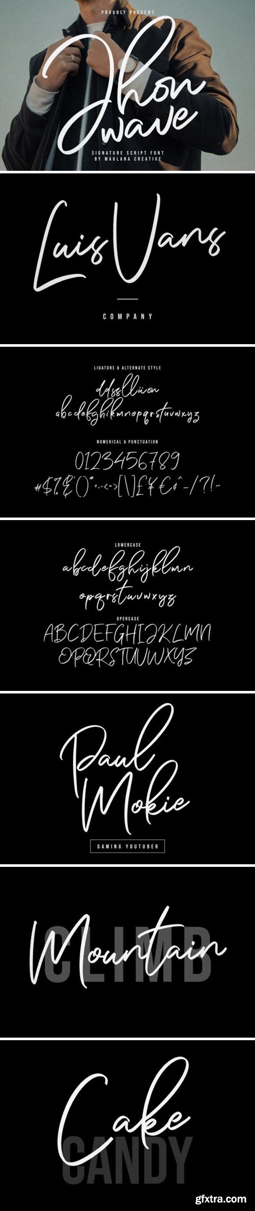 Jhon Wave Font