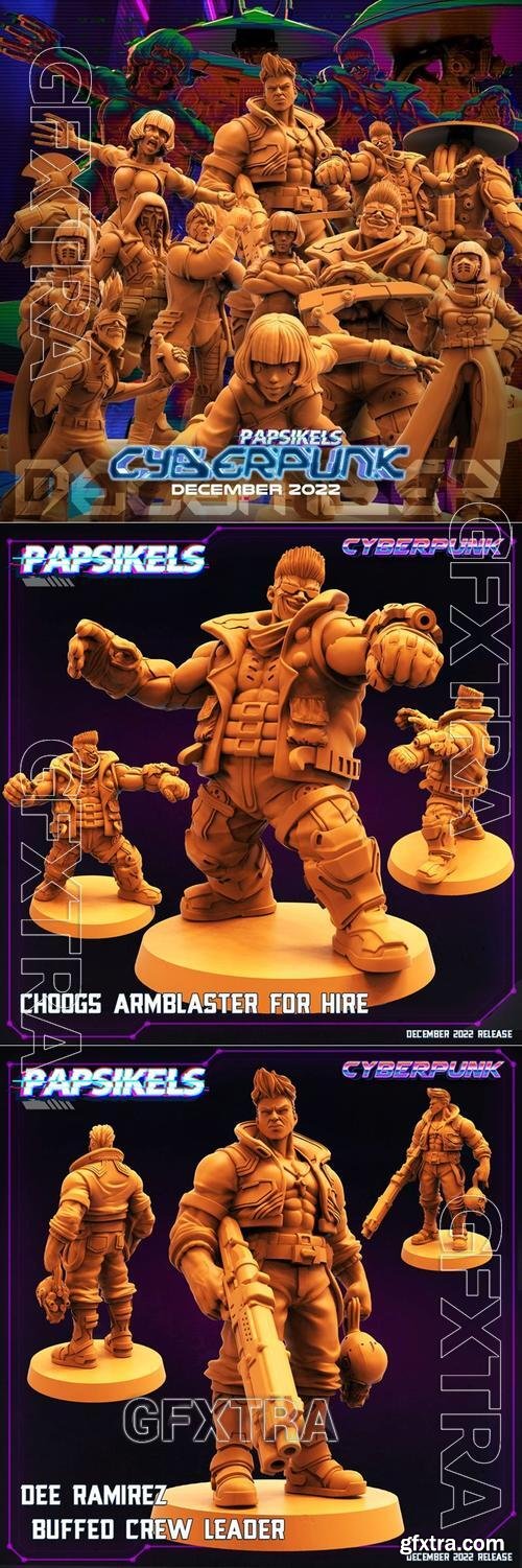 Papsikels Miniatures December 2022 Cyberpunk Releases &ndash; 3D Print Model