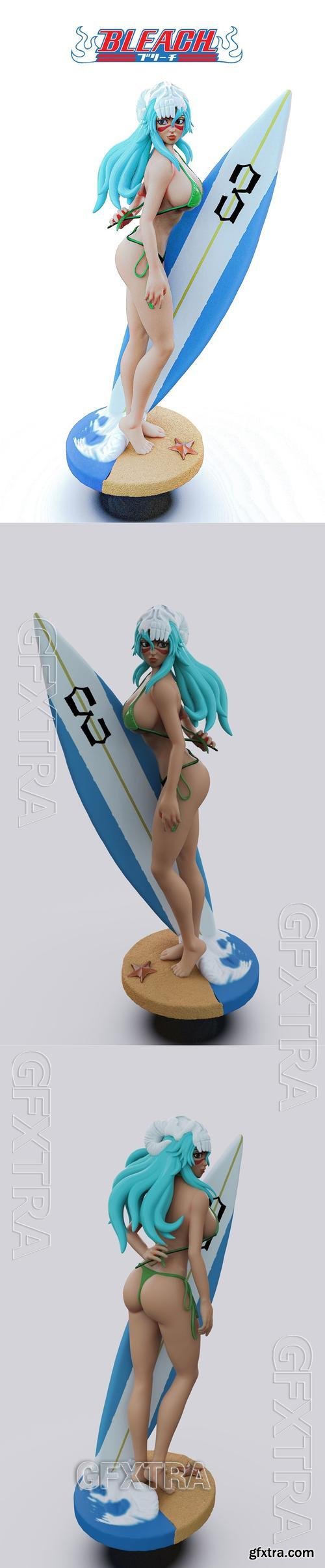 Bleach - Surfer Nelliel &ndash; 3D Print Model