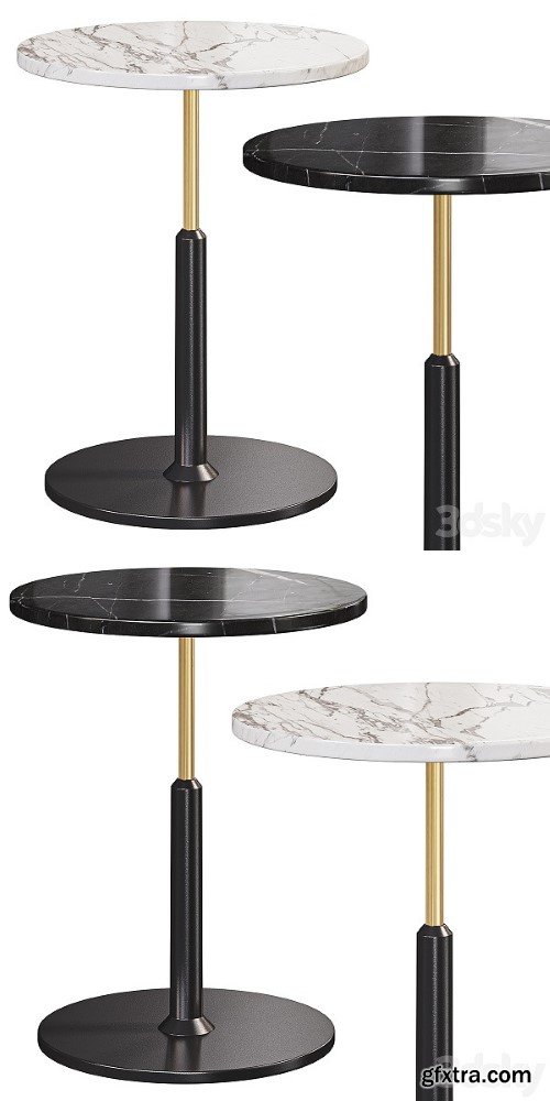 Modern Black Round Bar Table