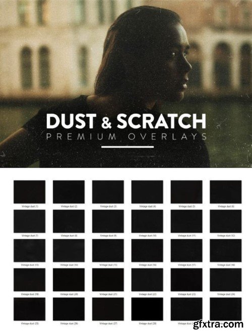 30 Film Dust and Scratches Overlays