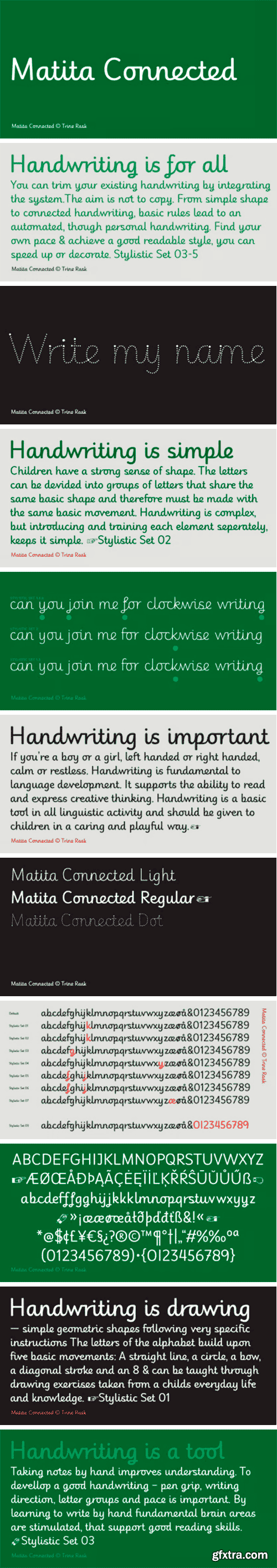 Matita Connected Font Family