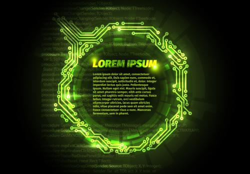 Green Electrical Circuit Web Banner 182166446