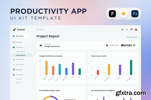 Project Report Dashboard UI Kit 4A79LV6