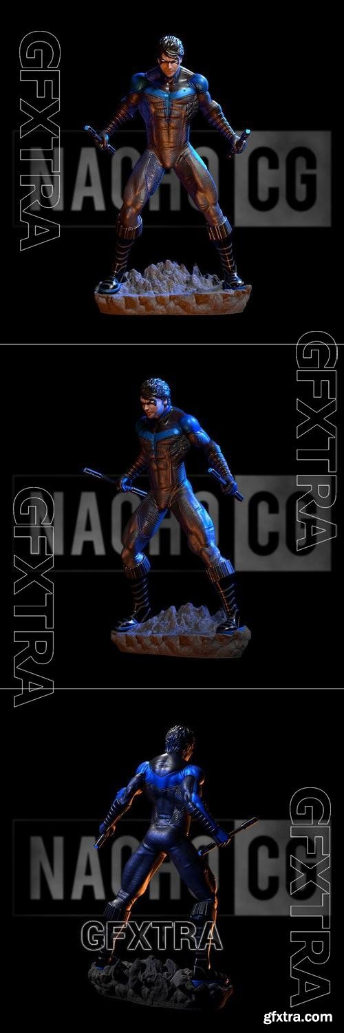 Fanart - Nightwing - Statue and Bust Standalone Version &ndash; 3D Print Model