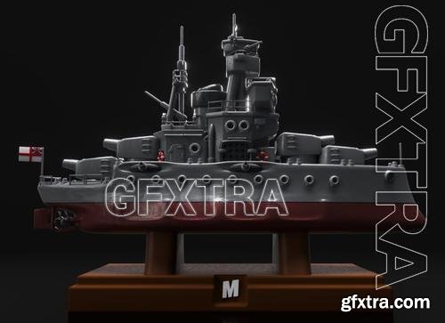 HMS Royal Oak - Battle for the Atlantic &ndash; 3D Print Model