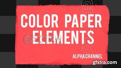 Color Paper Elements On Alpha Pack 1403535