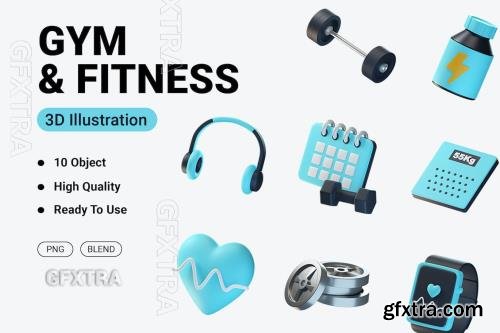 Gym And Fitness 3D Icon E2KM59P