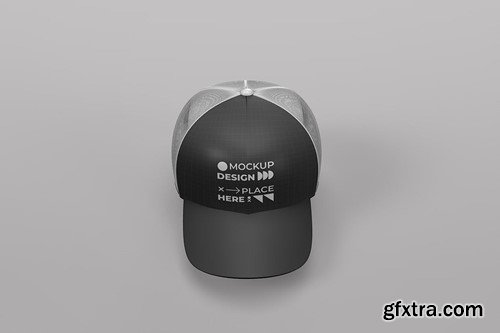 Baseball Cap or Trucker Hat Mockup SFH5K7C