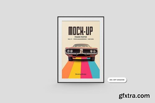 Wall Frame Poster Mockup RFY8WWQ