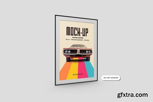 Wall Frame Poster Mockup RFY8WWQ