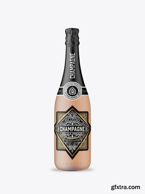 Glass Champagne Bottles Mockup SSDXDN3