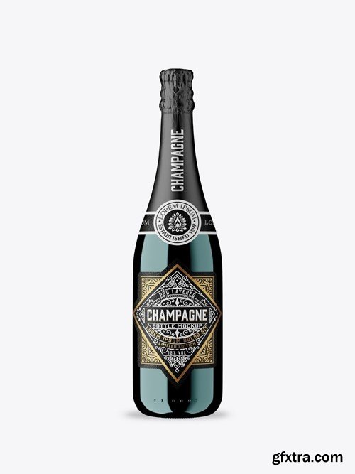 Glass Champagne Bottles Mockup SSDXDN3