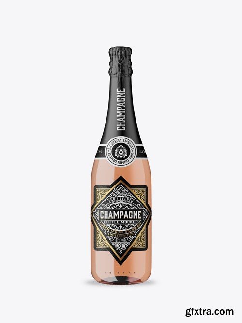 Glass Champagne Bottles Mockup SSDXDN3