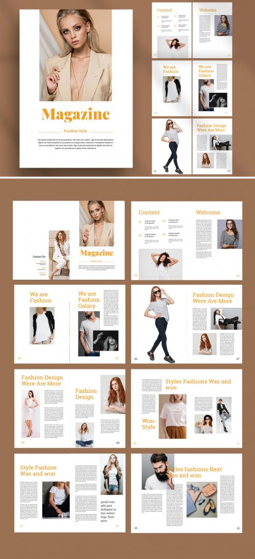 White Creative Fashion Maazine Template 565001868