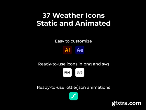 Weather Animated Icons Ui8.net