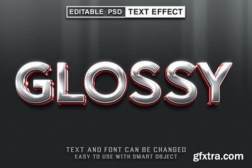 Glossy Editable Psd Text Effect ZZ8UFEZ