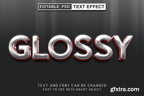 Glossy Editable Psd Text Effect ZZ8UFEZ