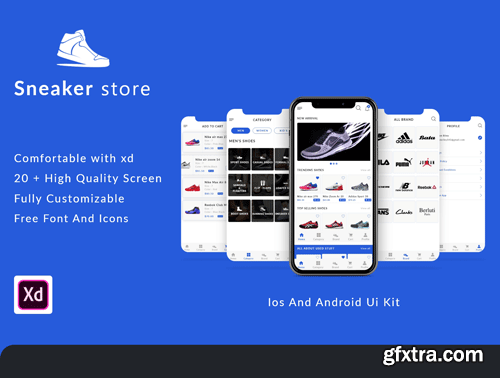 Sneaker Store - App Ui Kit Ui8.net