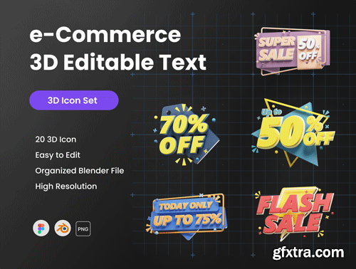 e-Commerce 3D Editable Text Ui8.net