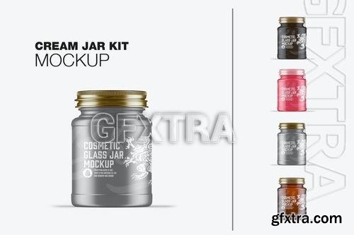 Set Cosmetic Jars Mockup ZA4KBRQ