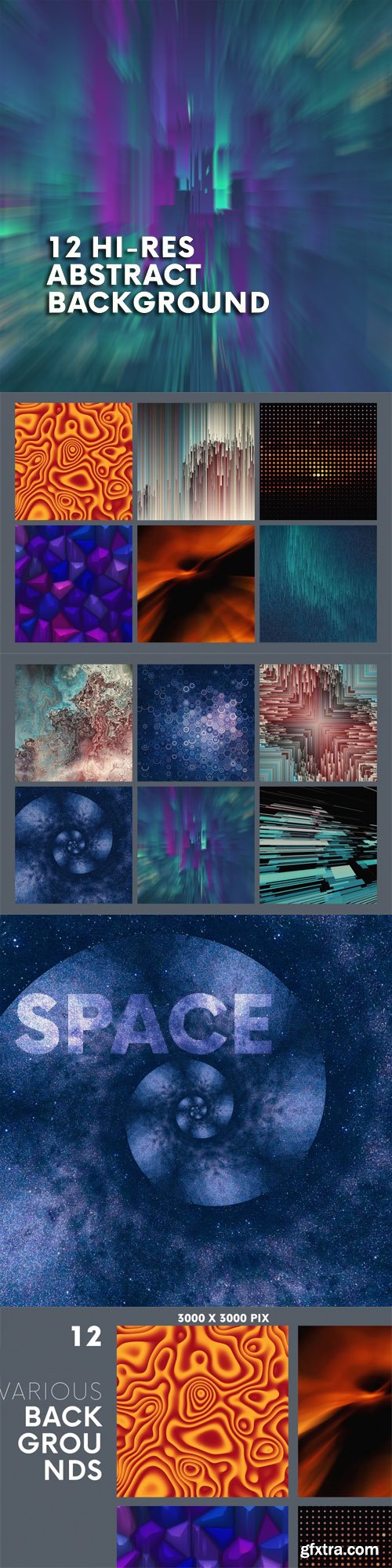 12 Hi-Res Abstract Overlays for Photoshop [Vol.2]