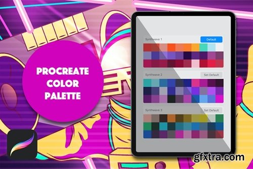 Procreate Palette - Synthwave U3TD3JX