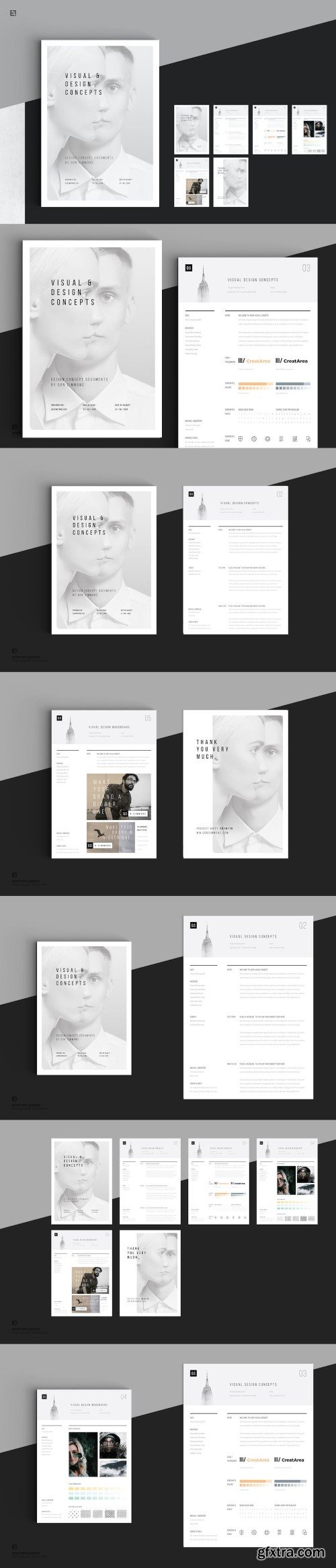 Concept Design Mood Board Templates