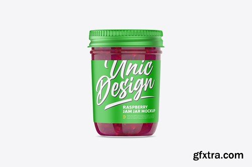 Raspberry Jam Jar Mockup BSWZEGC