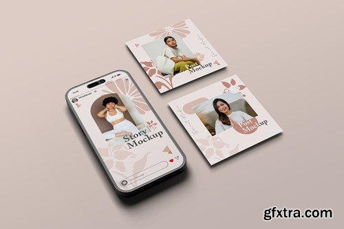 Social Media Post and Story Mockup LTXGAH2