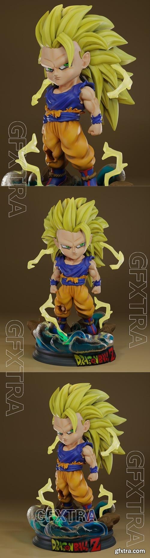 Goku SSJ3 chibi &ndash; 3D Print Model