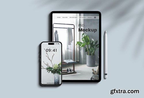 Smartphone and Tablet - Screen Mockup E6GHD6C