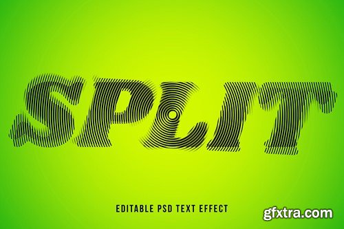 Text Effect Split Mockup 8DHH9XD