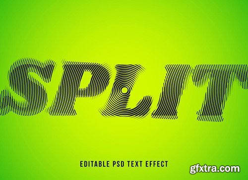 Text Effect Split Mockup 8DHH9XD