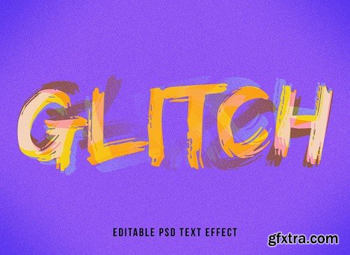 Text Effect Glitch Mockup SLLZU4Y