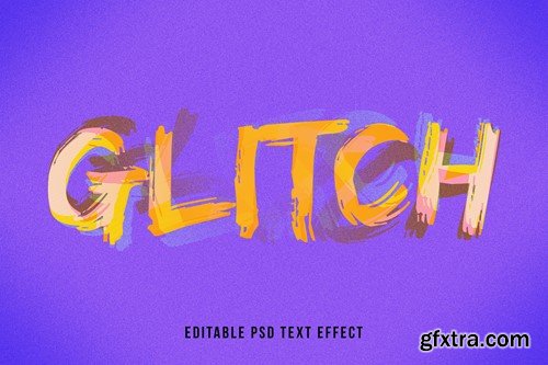 Text Effect Glitch Mockup SLLZU4Y