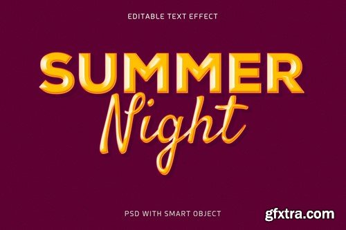 Summer Night Text Effect MH6X8AE