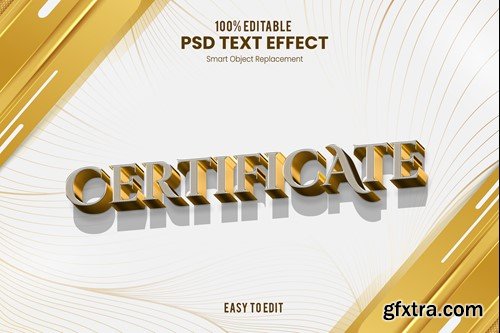 Certificate - Elegant Exclusive 3D Text Effect JKWPKVC