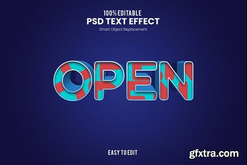 Open - Smooth Bold and Fun 3D Text Effect N7KDHAJ