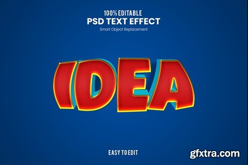 Idea - Bold and Fun Distorted 3D Text Effect E2SFX4W