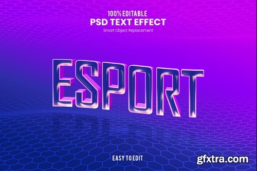 Esport - Purple Modern and Futuristic Text Effect ZK779ZT