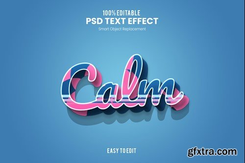 Calm - Smooth Bold and Fun 3D Text Effect 5ZW78PU