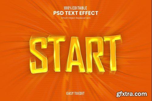 Start - Modern Fun and Futuristic Text Effect LX4Q39B