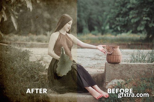 Retro photo style photoshop effect NK6PDT8