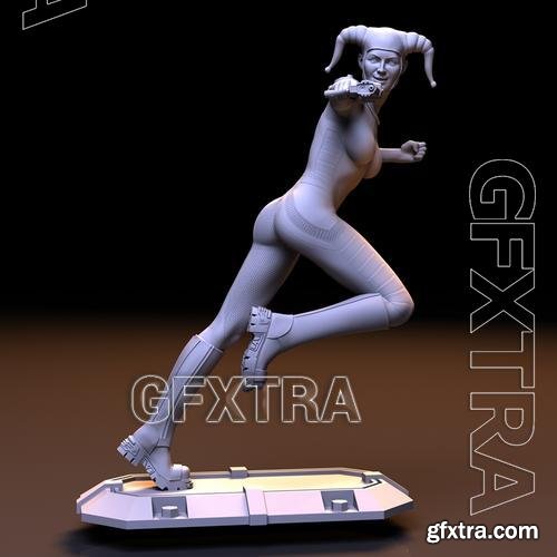 Harley Quinn - Crazy Girl in Love &ndash; 3D Print Model