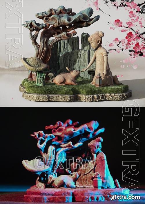 Chinese New Year Diorama &ndash; 3D Print Model